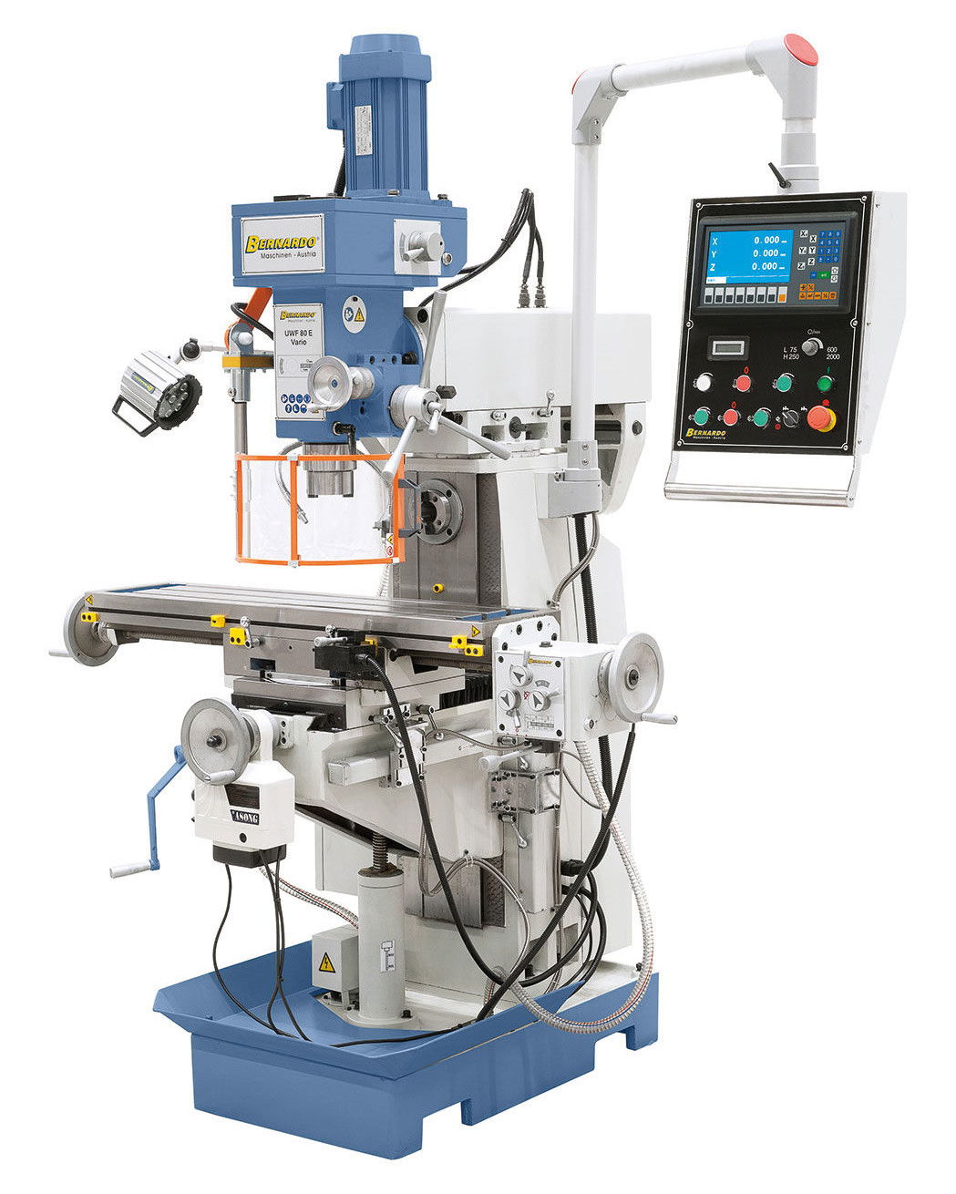 Bernardo UWF 80 E Vario univerzális marógép 3-tengelyes digitális helyzetmutatóval termék fő termékképe
