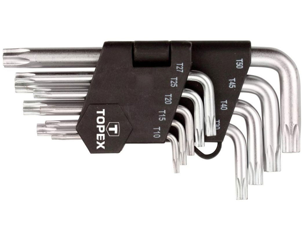 Topex 35D960 rövid torxkulcs készlet, CrV acél, 9 részes termék fő termékképe