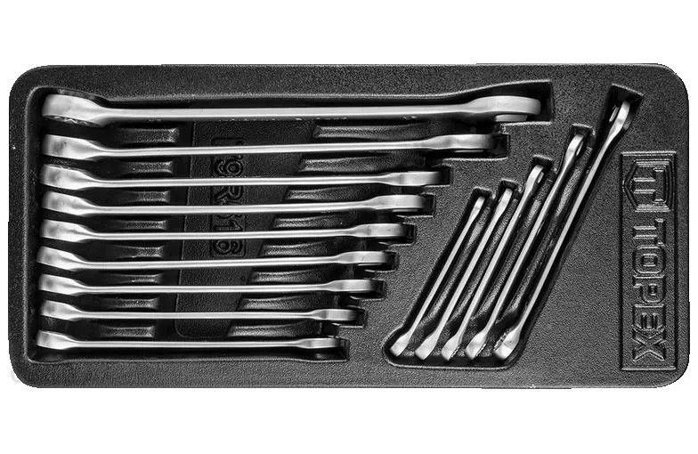 Topex 79R516 csillag-villáskulcs készlet, CrV acél, 14 részes termék fő termékképe