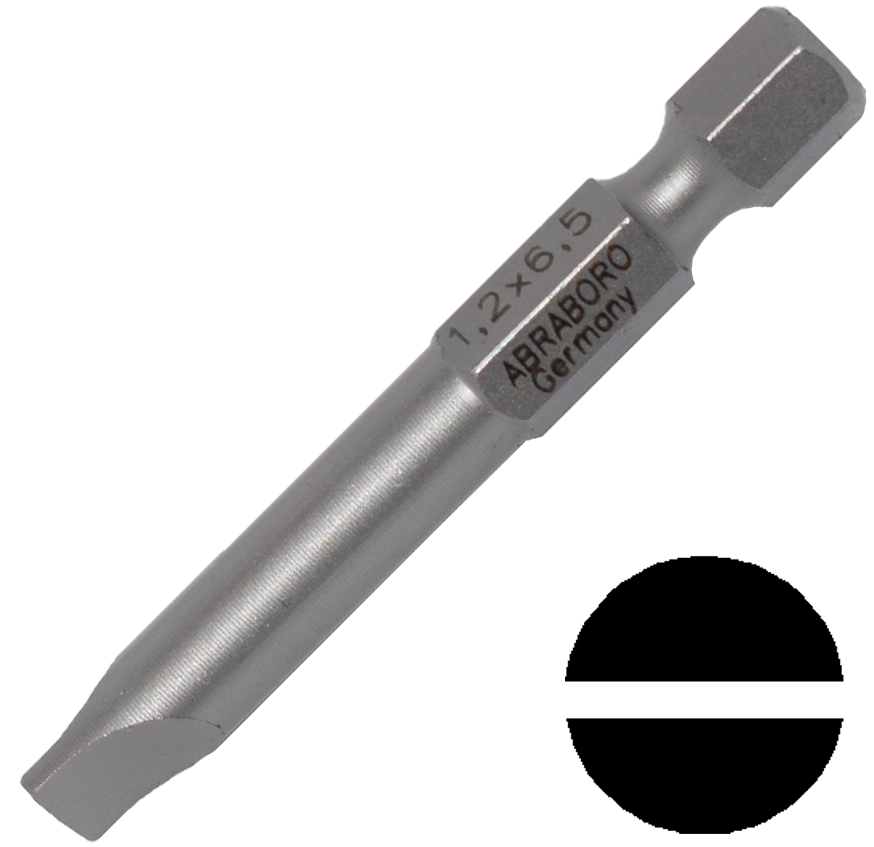 Abraboro 0.8 x 5.5 x 50 mm lapos SUPRA bit, 10 db/csomag termék fő termékképe