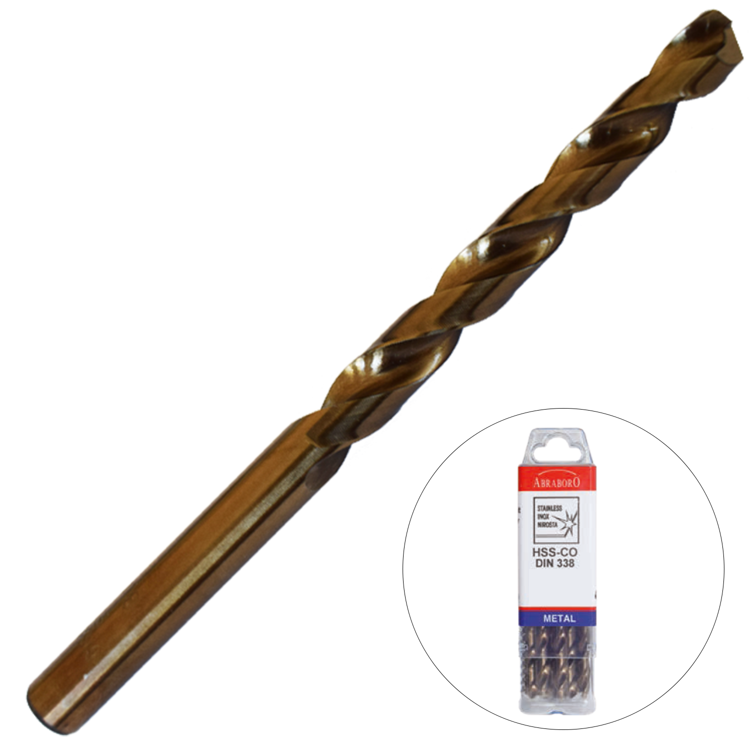 Abraboro 9.6 x 133 / 87 mm HSS-Co fémcsigafúró X-Pack, 10 db/csomag termék fő termékképe