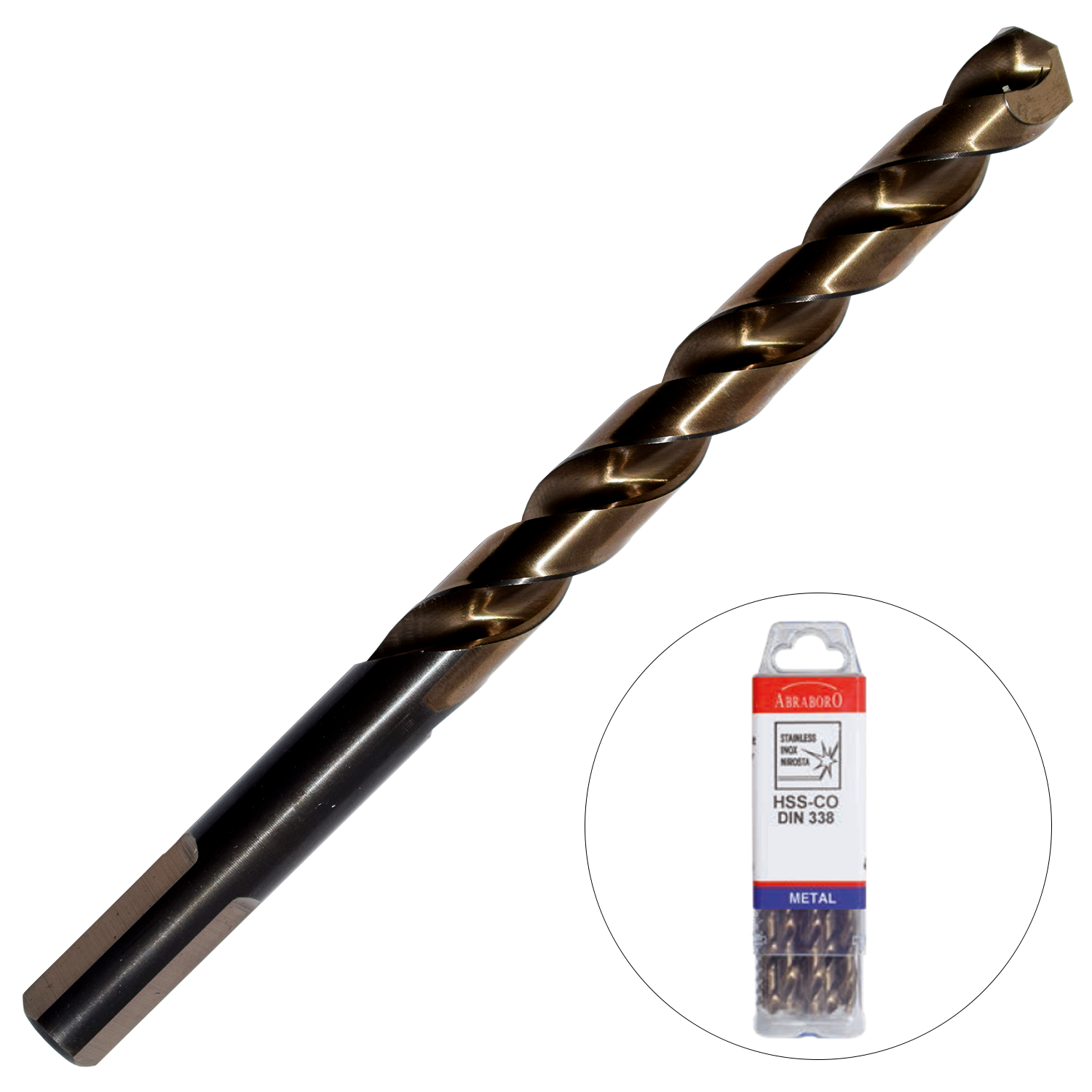 Abraboro 5 x 86 / 52 mm HSS-Co multi fémfúró háromszög szárral, 10 db/csomag termék fő termékképe