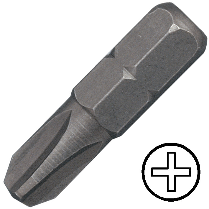 KENNEDY No.1 kereszthornyos csavarhúzó bit 1/4" hatszög illesztéssel, 25 mm termék fő termékképe