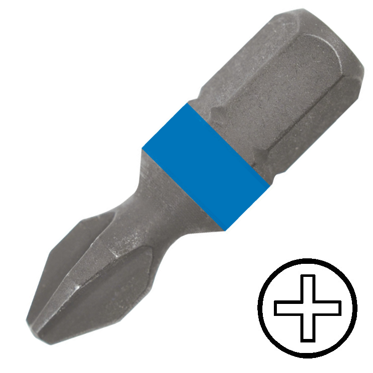 No.3 kereszthornyos csavarhúzó bit 1/4" hatszög illesztéssel, 25 mm termék fő termékképe