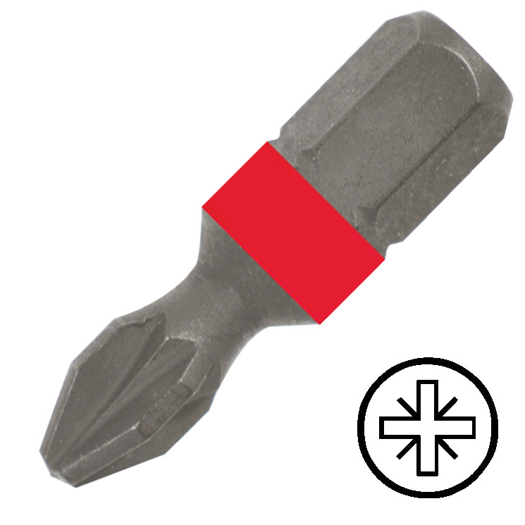 KENNEDY No.1 Pozidriv csavarhúzó bit 1/4" hatszög illesztéssel, 25 mm termék fő termékképe