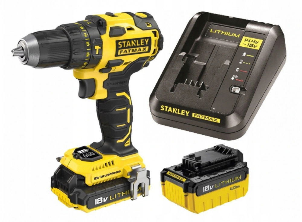 Stanley FMC627DM2AR FATMAX® szénkefe nélküli akkus ütvefúró-csavarozó (1 x 2.0 Ah és 1 x 4.0 Ah Li-ion akkuval) termék fő termékképe