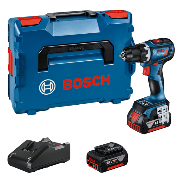 Bosch GSR 18V-90 C akkus fúró-csavarozó (2 x 4.0 Ah Li-ion akkuval, L-BOXX-ban) termék fő termékképe