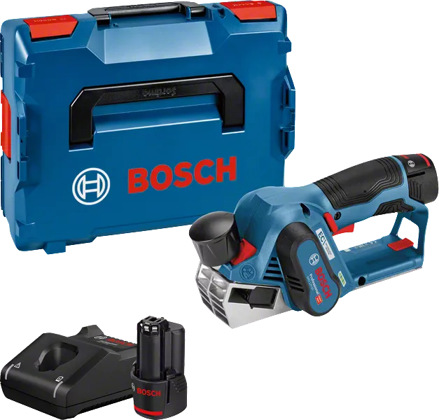 Bosch GHO 12V-20 akkus gyalu (2 x 3.0 Ah Li-ion akkuval, L-BOXX-ban) termék fő termékképe