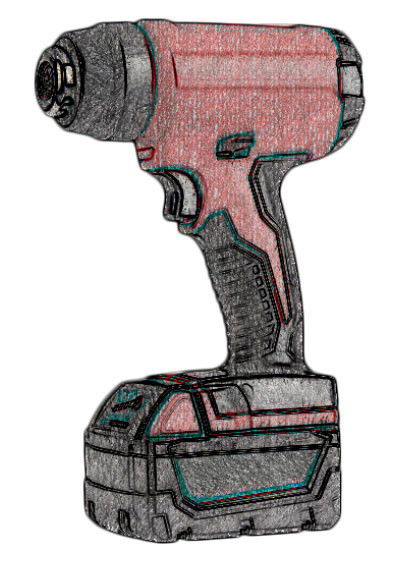 18 V akkus hőlégfúvó kölcsönzés termék fő termékképe