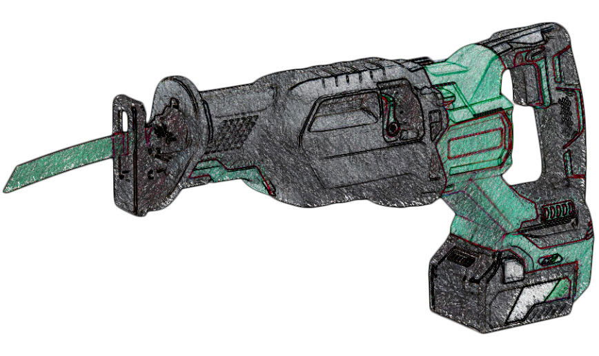 18 V akkus szablyafűrész kölcsönzés termék fő termékképe