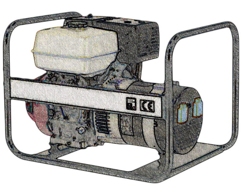 5 kVA-es robbanómotoros áramfejlesztő kölcsönzés termék fő termékképe