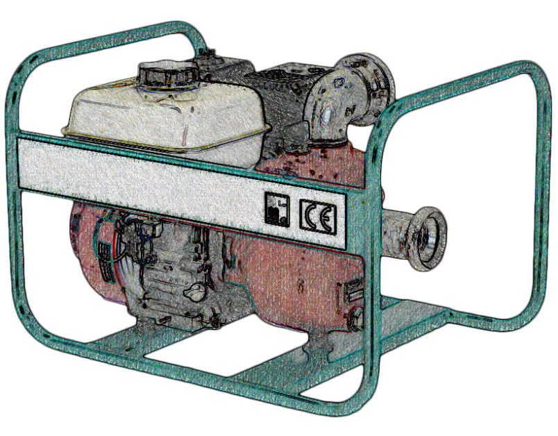 Robbanómotoros szennyvízszivattyú kölcsönzés termék fő termékképe