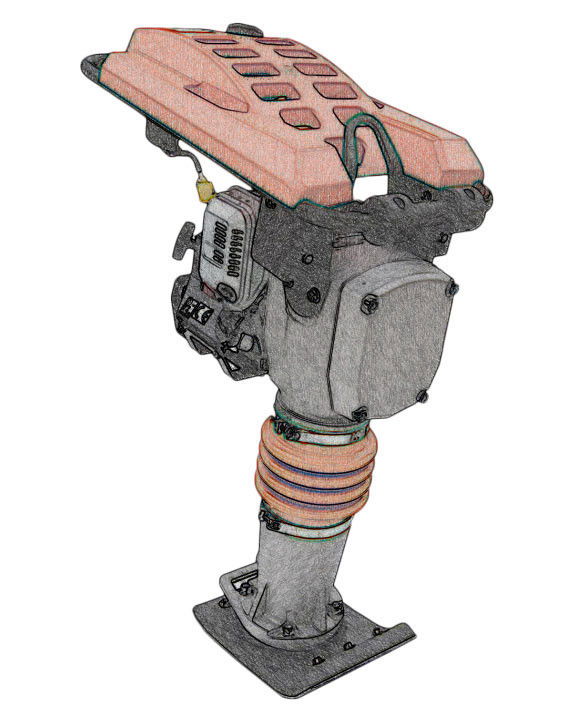 Robbanómotoros döngölőgép kölcsönzés termék fő termékképe