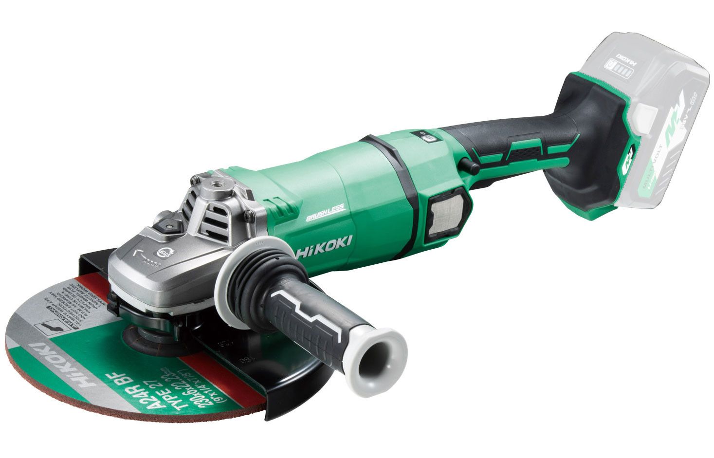 HiKoki G3623DA-BASIC MULTI VOLT akkus szénkefe nélküli sarokcsiszoló (akku és töltő nélkül) termék fő termékképe