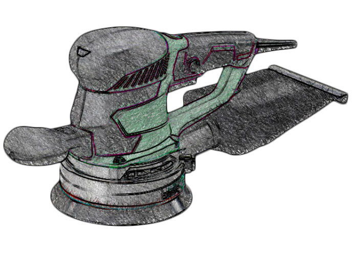 150 mm-es hálózati excentercsiszoló kölcsönzés termék fő termékképe