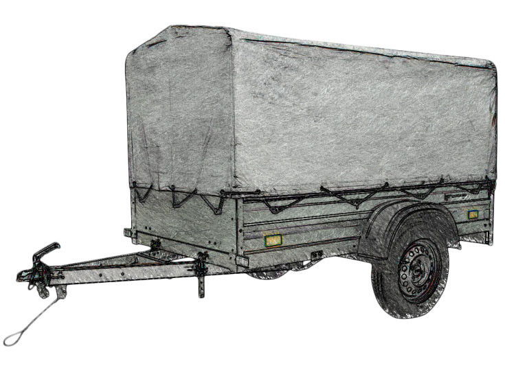 Közúti utánfutó kölcsönzés, ponyvás termék fő termékképe